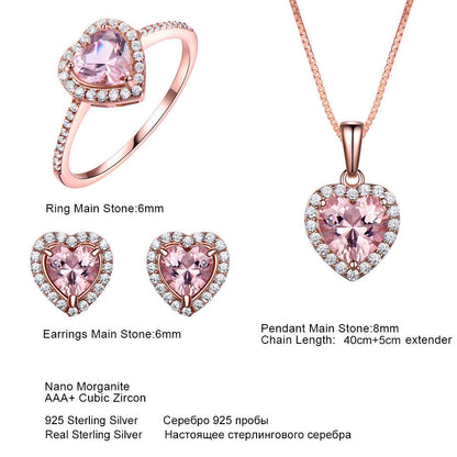 Original Design Earrings Ring Pendant Three-Piece Set