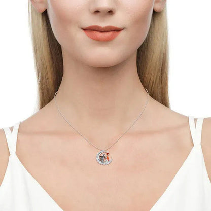 Beautiful Creativity 925 Silver Necklace Eternal Love Retro Skull Partner Neckla