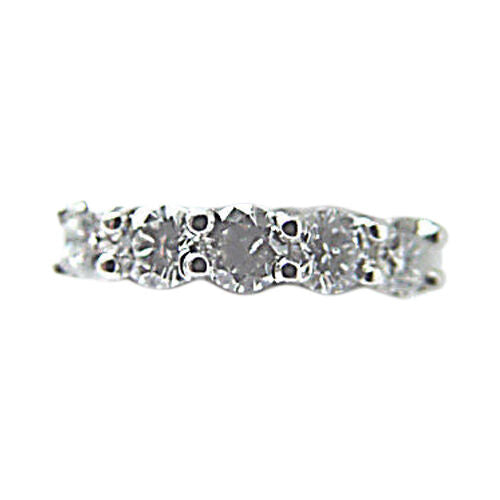 DIAMOND 5 ROUND BR SHAPE COMMON PRONG SET BAND DIAMOND RING DIAMOND WEDDING BAND
