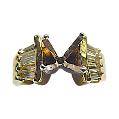 DIAMOND BAGUETTE SHAPE 8 STONE SET SETTING 4 PRONG SET