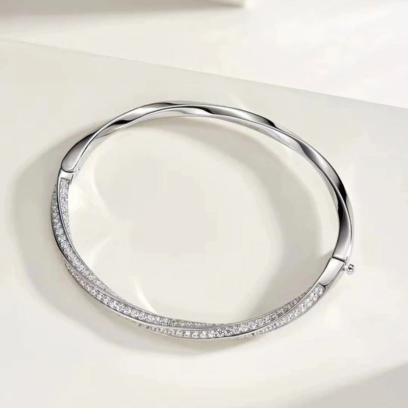 100% 925 Sterling Silver Sparkling High Carbon Diamond Bracelets