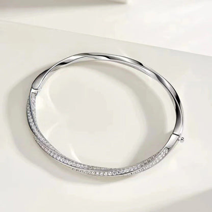 100% 925 Sterling Silver Sparkling High Carbon Diamond Bracelets