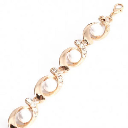 European and American Creative New Pearl Necklace Suit, Alloy Diamond Necklace E