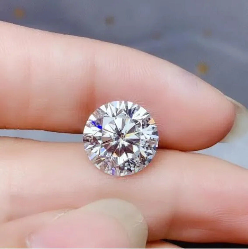 2CT Natural Diamond 8Mm round AAAAA VVS Certified G Color Loose Diamond 1PC
