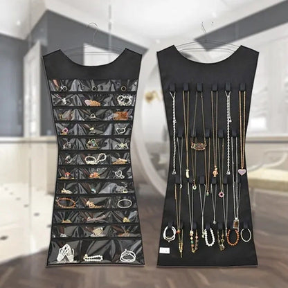 New Jewelry Large Hanging Storage Bag Jewelry Holder Necklace Bracelet Earring R
