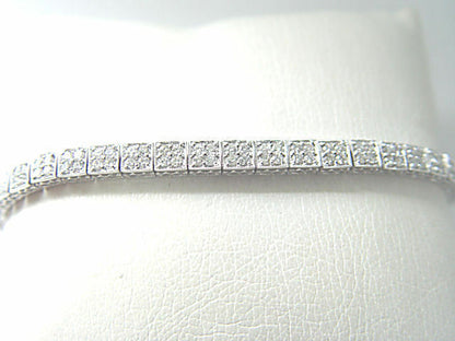 DIAMOND ROUND BRILLIANT SH PRONG SET BEADED STYLE BRACELET