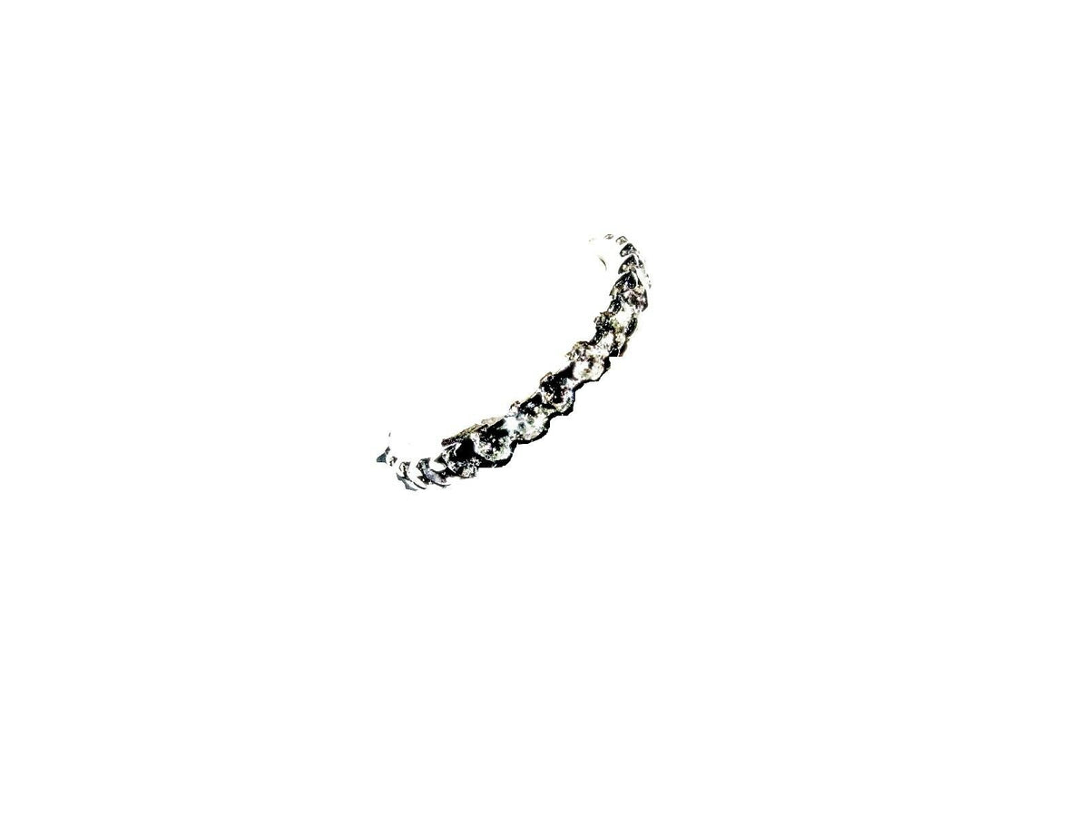 DIAMOND ROUND BRILLIANT SHAPE ETERNITY BAND GROOVED SET DIAMOND RING