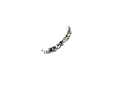 DIAMOND ROUND BRILLIANT SHAPE ETERNITY BAND GROOVED SET DIAMOND RING