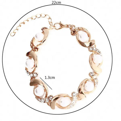 European and American Creative New Pearl Necklace Suit, Alloy Diamond Necklace E