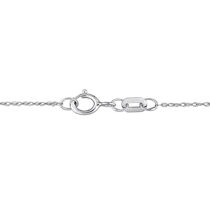 1-1/10 Carat T.G.W. Pear-Cut Sky Blue and White Topaz 10Kt White Gold Halo Neckl