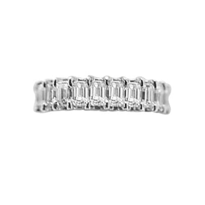 27 EMERALD SHAPE DIAMOND ETERNITY BAND