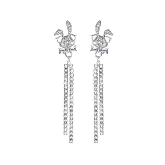 Earrings Female Tassel Earrings Female round Face Looks Thin