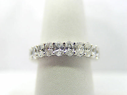 DIAMOND 23 STONE OVAL SHAPE ETERNITY SET DIAMOND BAND ANNIVERSARY BAND DIAMOND