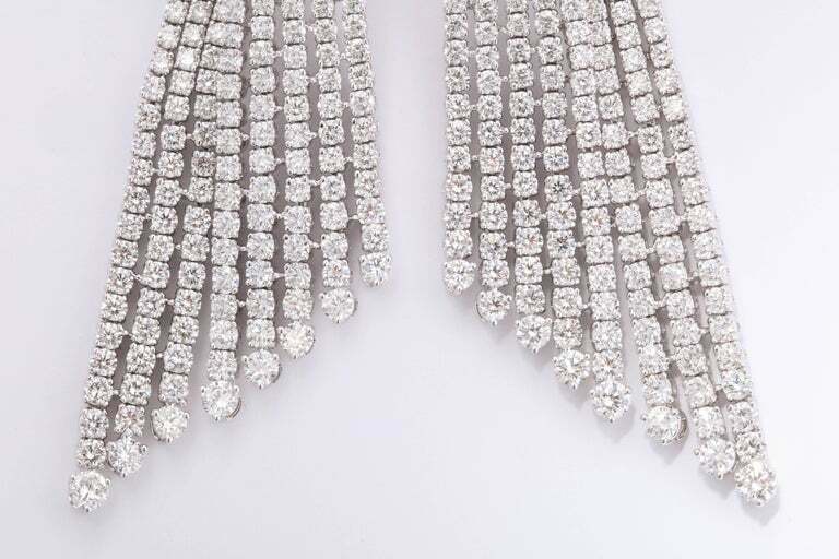 Diamond Dangle Earrings