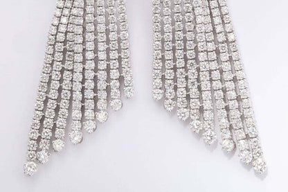 Diamond Dangle Earrings
