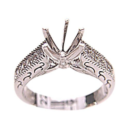 ANTIQUE STYLE SETTING 10 ROUND BRILLIANT SET DIAMOND