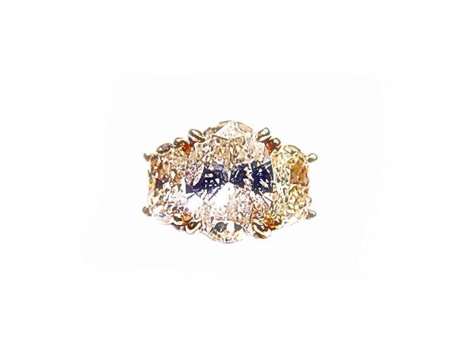 LABORATORY CERTIFIED FANCY LIGHT YELL PLAT GOLD D61.5% T60% GIRDLEMED TO THICK