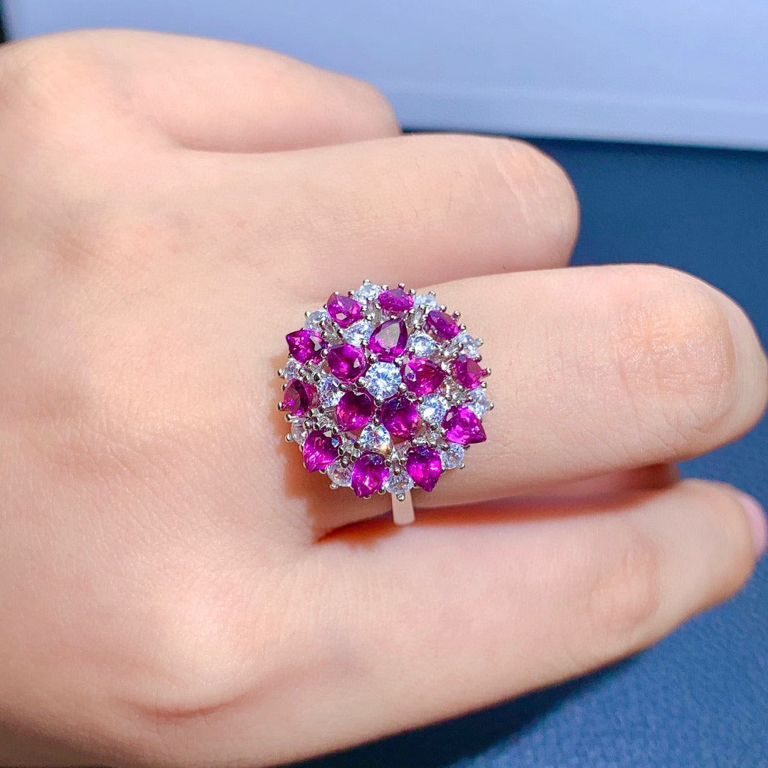 Women'S Natural Magnesia Aluminum Garnet Ring