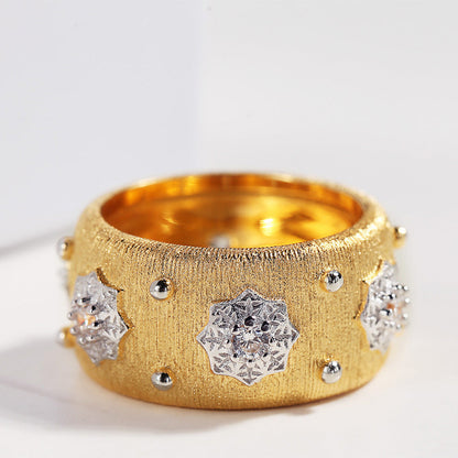 Vintage Style S925 Silver Ring Bracelet