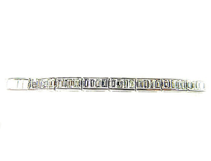 DIAMOND BAGUETTE SHAPE CHANNEL SET 1 ROW DIAMOND BRACELET TENNIS BRACELET