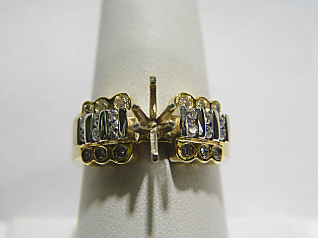 DIAMOND 24 ROUND BRILLIANT SHAPE CHANNEL BEZEL SET SET