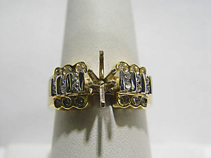 DIAMOND 24 ROUND BRILLIANT SHAPE CHANNEL BEZEL SET SET