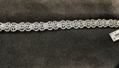 DIAMOND ROUND BRILLIANT SHAPE BAGUETTE SHAPE SET BRACELET