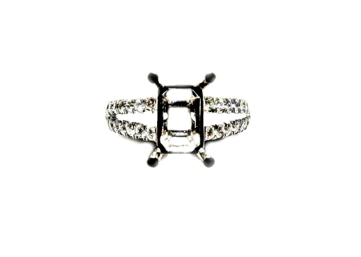 DIAMOND 36 STONE ROUND BRILLIANT SPLIT SETTING ENGAGEMENT SETTING RING DIAMOND