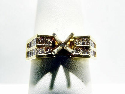DIAMOND 20 PRINCESS SHAPE CHANNEL SET 2 ROW SET SETTING