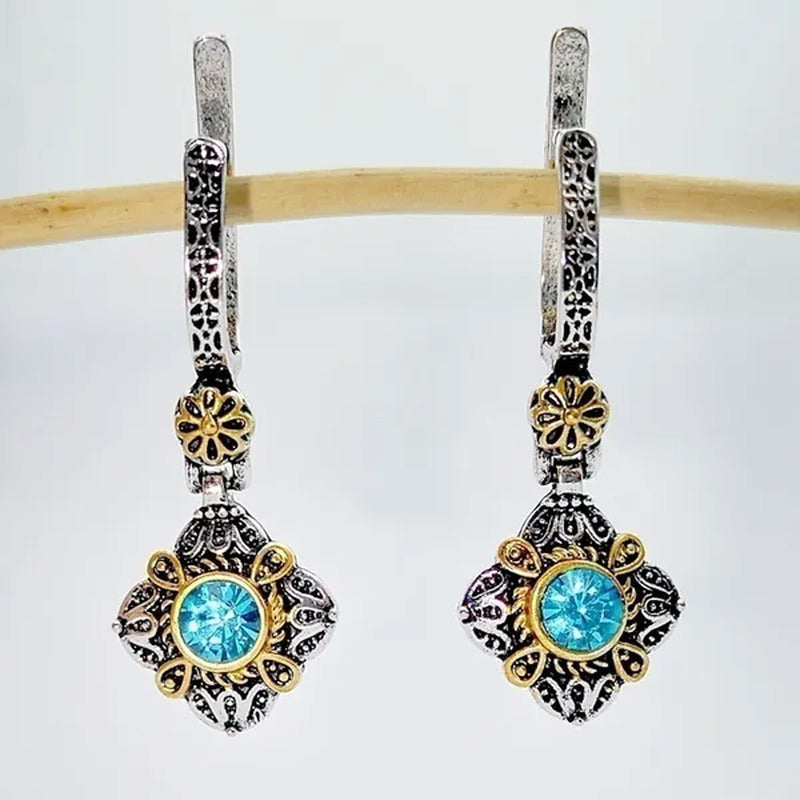 Exquisite Sapphire Earrings Zircon Earrings Dangle Earrings Drop Earrings Diamon