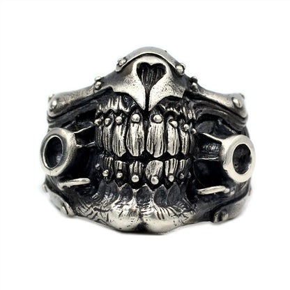 Mad Max Undead Old Joe Mask Ring 925 Sterling Silver