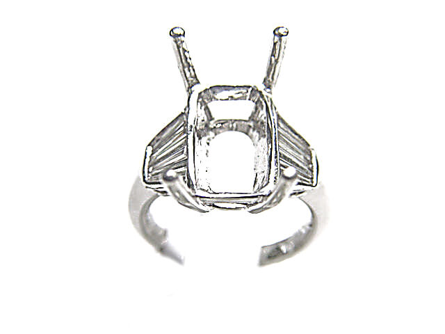 DIAMOND BAGUETTE SHAPE SETTING 4 PRONG SET FOR A 16.85