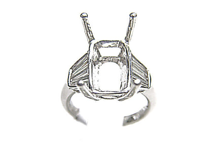 DIAMOND BAGUETTE SHAPE SETTING 4 PRONG SET FOR A 16.85