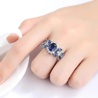 Colored Diamond Wedding Ring Diamond Engagement Ring Commitment Ring Cubic Zirco