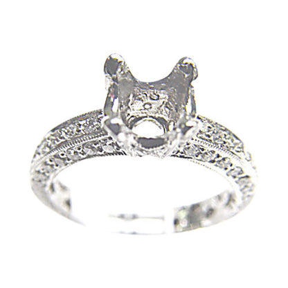DIAMOND ROUND BRILLIANT ETERNITY FRONT BACK SET SETTIN