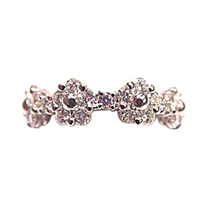 DIAMONDS ARE BEAUTIFULLY SET ALL AROUND ETERNITY BAND