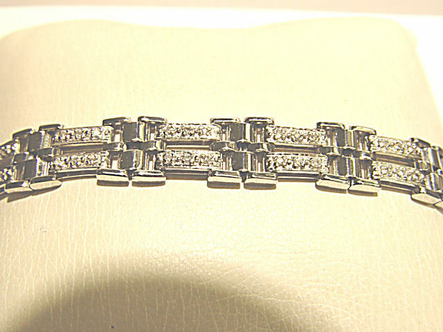 DIAMOND ROUND BRILLIANT SHAPE DIAMOND MENS BRACELET
