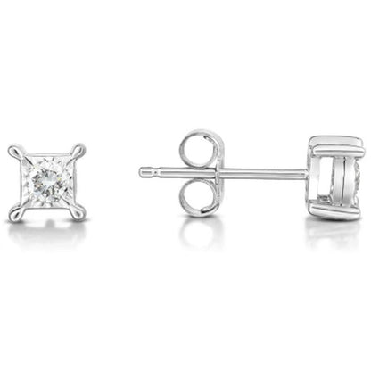 0.13 CT. T.W. Diamond Earring in 14K White Gold