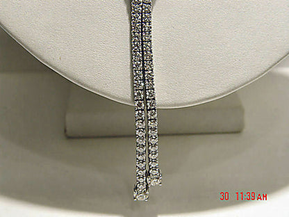 DIAMOND ROUND BRILLIANT SH NECKLACE 2 BIG DROP DIAMOND TO BACK SET NECKLACE