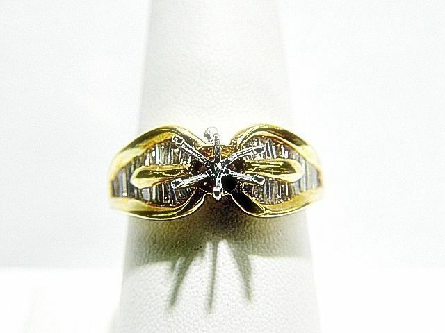 DIAMOND BAGUETTE SHAPE CHANNEL SET SETTING 6 PRONG
