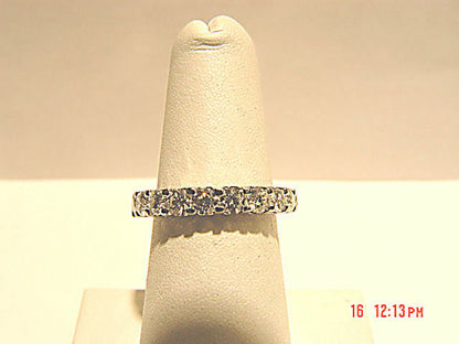 2.51 ct diamond round brilliant eternity band small portion 18 k white gold