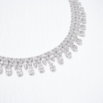 Necklace Sets for Women Heart Water Drop Cubic Zirconia Jewellery
