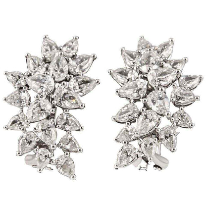 Diamond Cluster Earrings