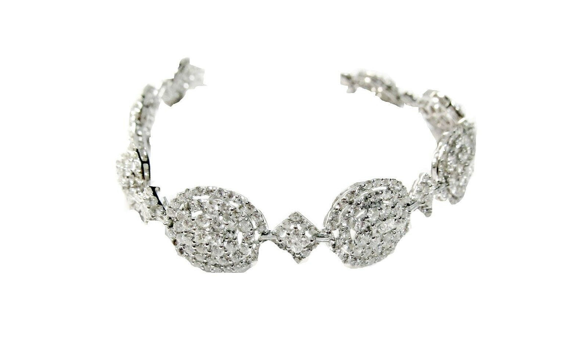 DIAMOND ROUND BRILLIANT PRINCESS SHAPE SET DIAMOND SET BRACELET SET DIAMOND