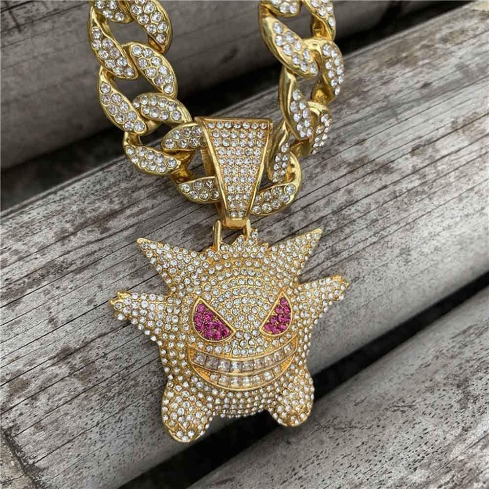 Cuban Link Chain, 18K Gold Plated Jewelry Men/Women Titanium Steel Necklace Hip