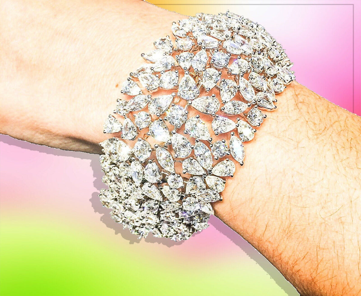 Diamond Round brilliant set Marquise shape set Pear shape 100% natural bracelet