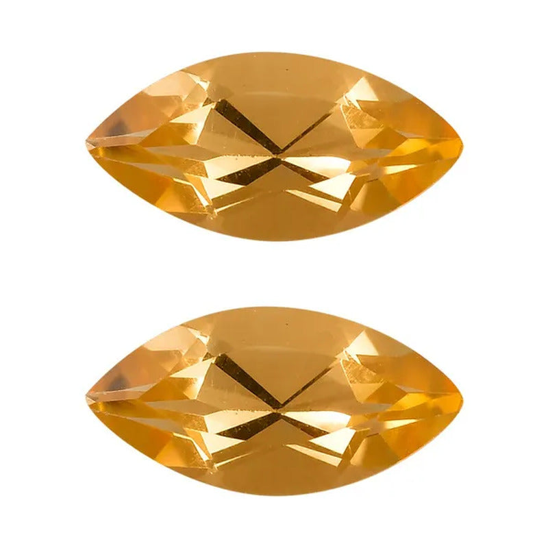 Shop LC Set of 2 Citrine November Birthstones Marquise Shape DIY Jewelry Making