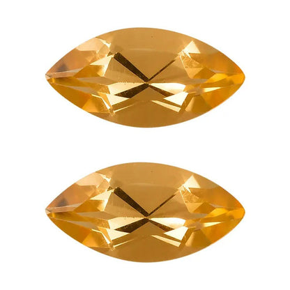 Shop LC Set of 2 Citrine November Birthstones Marquise Shape DIY Jewelry Making