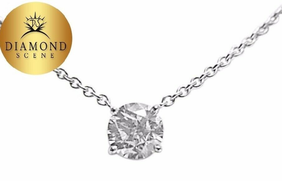 DIAMOND ROUND BR SHAPE 4 PRONG SET PENDANT INCLUDED 16
