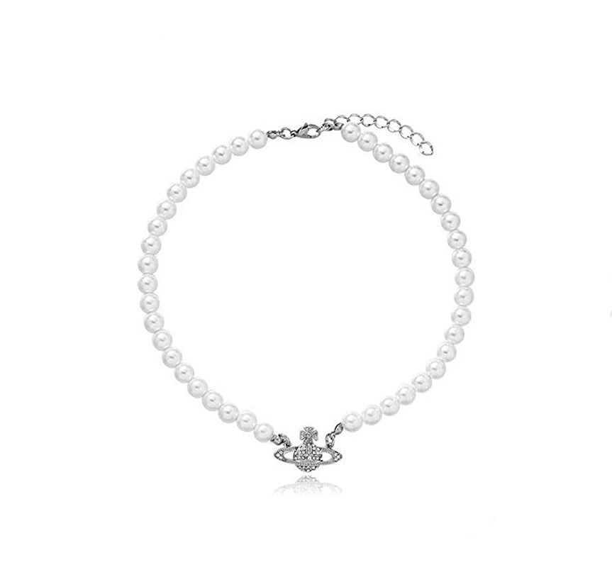 Elegant Temperament Flashing Diamond Pendant Necklace